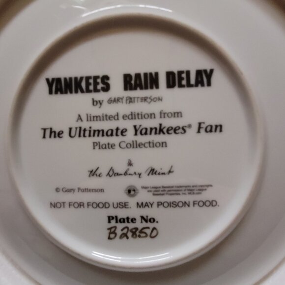 LIMITED ED DANBURY MINT THE ULTIMATE NY YANKEES FAN COLLECTOR'S PLATE SET 6 of 8 - Picture 13 of 15